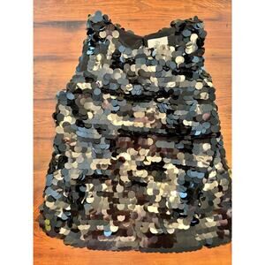 Dolce Vita Disco Tank Black Sequins Size Small